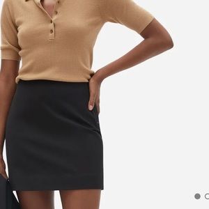 Everlane size 2 black mini skirt